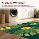 Contemporary Leafy Patterned Accent(Green)