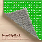 Elegant Striped Clover Aesthetic(Green)