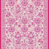 Ultra Soft Area Rug, Non Slip, Stain Resistant, Washable Area Rugs for Living Room, Bedroom, Youthful Blooming Artistry Style(Pink)