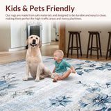 Cozy Weathered Floral Elegance(Blue)