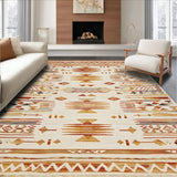 Ultra Soft Area Rug, Non Slip, Stain Resistant, Washable Area Rugs for Living Room, Bedroom, Textured Cream Camel Fusion(Beige)