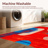 Funky Retro Abstract Composition(Red)