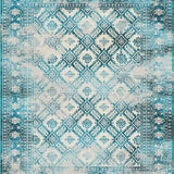 Elegant Vintage Geometric Textures(Blue)