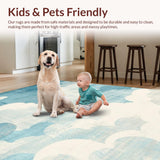 Chic Contemporary Plush Textured(Blue)