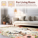 Contemporary Whimsical Deer Design(Ivory)