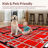Colorful Urban Exploration Mat(Red)
