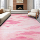 Ultra Soft Area Rug, Non Slip, Stain Resistant, Washable Area Rugs for Living Room, Bedroom, Modern Dreamy Gradient Finish(Pink)