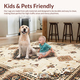 Chic Transitional Floral Border Style(Beige)