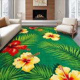 Ultra Soft Area Rug, Non Slip, Stain Resistant, Washable Area Rugs for Living Room, Bedroom, Colorful Geometric Coastal Charm(Green)