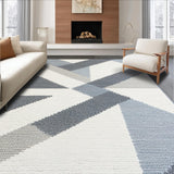 Ultra Soft Area Rug, Non Slip, Stain Resistant, Washable Area Rugs for Living Room, Bedroom, Contemporary White and Gray Kitchen Easy-Clean Rug(Gray)