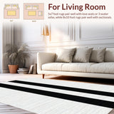 Chic Black and White Striped Elegance(Black)