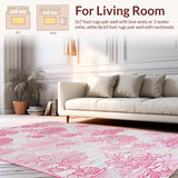 Glamorous Pink Ogee Accents(Pink)