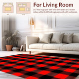 Rustic Red and Black Checkered Aesthetic(Red)