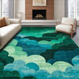 Ultra Soft Area Rug, Non Slip, Stain Resistant, Washable Area Rugs for Living Room, Bedroom, Charming Earthy Toned Patterned Mat(Green)