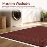 Ultra Soft Area Rug, Non Slip, Stain Resistant, Washable Area Rugs for Living Room, Bedroom, Rustic Gingerbread Braided Farmhouse Entryway Rug(Beige)