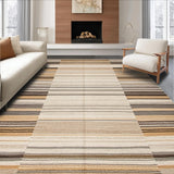 Ultra Soft Area Rug, Non Slip, Stain Resistant, Washable Area Rugs for Living Room, Bedroom, Sophisticated Organic Textural Blend(Beige)