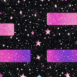 Ultra Soft Area Rug, Non Slip, Stain Resistant, Washable Area Rugs for Living Room, Bedroom, Vibrant Cosmic Glitter Aesthetic(Black)