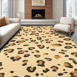 Ultra Soft Area Rug, Non Slip, Stain Resistant, Washable Area Rugs for Living Room, Bedroom, Safari Chic Animal Print Aesthetic(Beige)