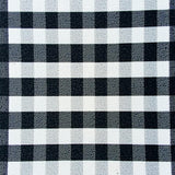 Ultra Soft Area Rug, Non Slip, Stain Resistant, Washable Area Rugs for Living Room, Bedroom, Modern Black White Checkered Living Room Plush Rug(Black)