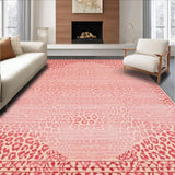 Ultra Soft Area Rug, Non Slip, Stain Resistant, Washable Area Rugs for Living Room, Bedroom, Trendy Modern Animal Pattern(Pink)