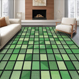 Ultra Soft Area Rug, Non Slip, Stain Resistant, Washable Area Rugs for Living Room, Bedroom, Rustic Eucalyptus Botanical Charm(Green)