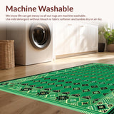 Rustic Distressed Geometric Composition(Green)