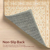 Ultra Soft Area Rug, Non Slip, Stain Resistant, Washable Area Rugs for Living Room, Bedroom, Rustic Tan for Entryway Traditional(Beige)