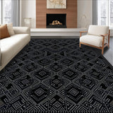 Artistic Lattice Patterned Elegance(Black)