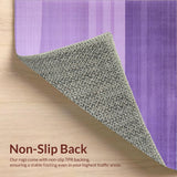Ultra Soft Area Rug, Non Slip, Stain Resistant, Washable Area Rugs for Living Room, Bedroom, Elegant Shaggy Contemporary Look(Purple)