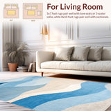 Chic Coastal Inspired Abstract Motif(Blue)