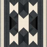 Elegant Geometric Black and Beige(Beige)
