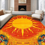 Artistic Whimsical Sunray Composition(Red)