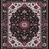 Stylish Earthy Floral Texture(Black)