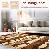 Charming Rustic Cow Imagery(Beige)