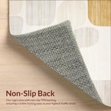 Beige and White Geometric Spotted(Beige)