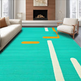 Chic Teal Textured Motif(Blue)