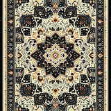Ultra Soft Area Rug, Non Slip, Stain Resistant, Washable Area Rugs for Living Room, Bedroom, Rustic Textured Fringe Decoration(Orange)