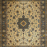 Ultra Soft Area Rug, Non Slip, Stain Resistant, Washable Area Rugs for Living Room, Bedroom, Elegant Neutral Paisley Aesthetic(Beige)