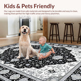 Chic Distressed Geometric Arrangement(Black)