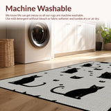 Cute Country Style Cat Motif(Black)