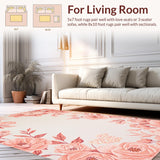Ultra Soft Area Rug, Non Slip, Stain Resistant, Washable Area Rugs for Living Room, Bedroom, Vibrant Plush Modern Appeal(Ivory)