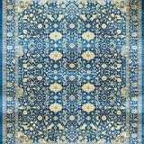 Chic Light Blue Intricate Design(Blue)