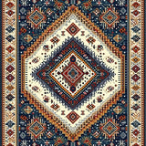 Stylish Modern Patterned Composition(Blue)