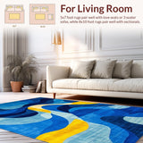 Contemporary Geometric Fusion Aesthetic(Blue)
