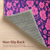 Ultra Soft Area Rug, Non Slip, Stain Resistant, Washable Area Rugs for Living Room, Bedroom, Delicate Vibrant Softness Theme(Purple)