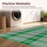 Artistic Greenish Grey Geometric Motif(Green)