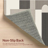 Ultra Soft Area Rug, Non Slip, Stain Resistant, Washable Area Rugs for Living Room, Bedroom, Serene Creamy Shag Layered Feel(Beige)