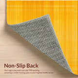 Ultra Soft Area Rug, Non Slip, Stain Resistant, Washable Area Rugs for Living Room, Bedroom, Bold Geometric Yellow Infusion(Yellow)