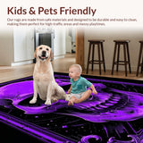 Ultra Soft Area Rug, Non Slip, Stain Resistant, Washable Area Rugs for Living Room, Bedroom, Enigmatic Dark Symbolism Rug(Purple)