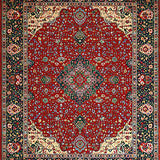 Ultra Soft Area Rug, Non Slip, Stain Resistant, Washable Area Rugs for Living Room, Bedroom, Elegant Distressed Floral Design(Red)
